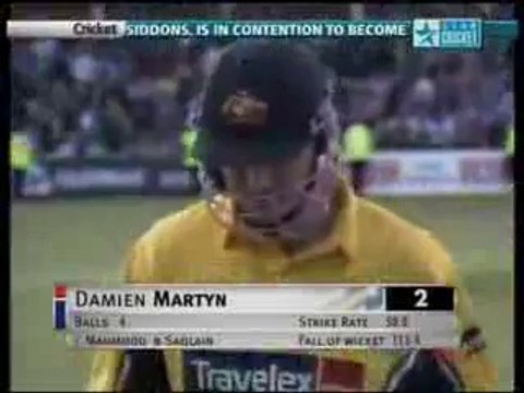 Saqlain Mushtaq Magic Delivery to Damien Martyn