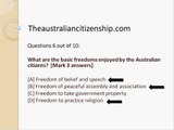 Free Australian Citizenship Sample Test Questions and Answers