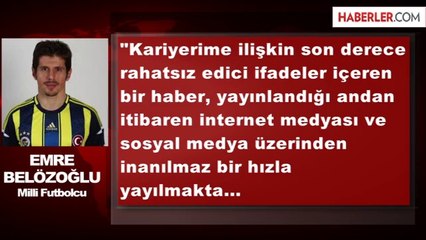 Emre Belözoğlu: Mancını ile Aramda Bir Olay Yaşanmadı