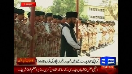 Funeral held for soldier killed in Karachi airport attack