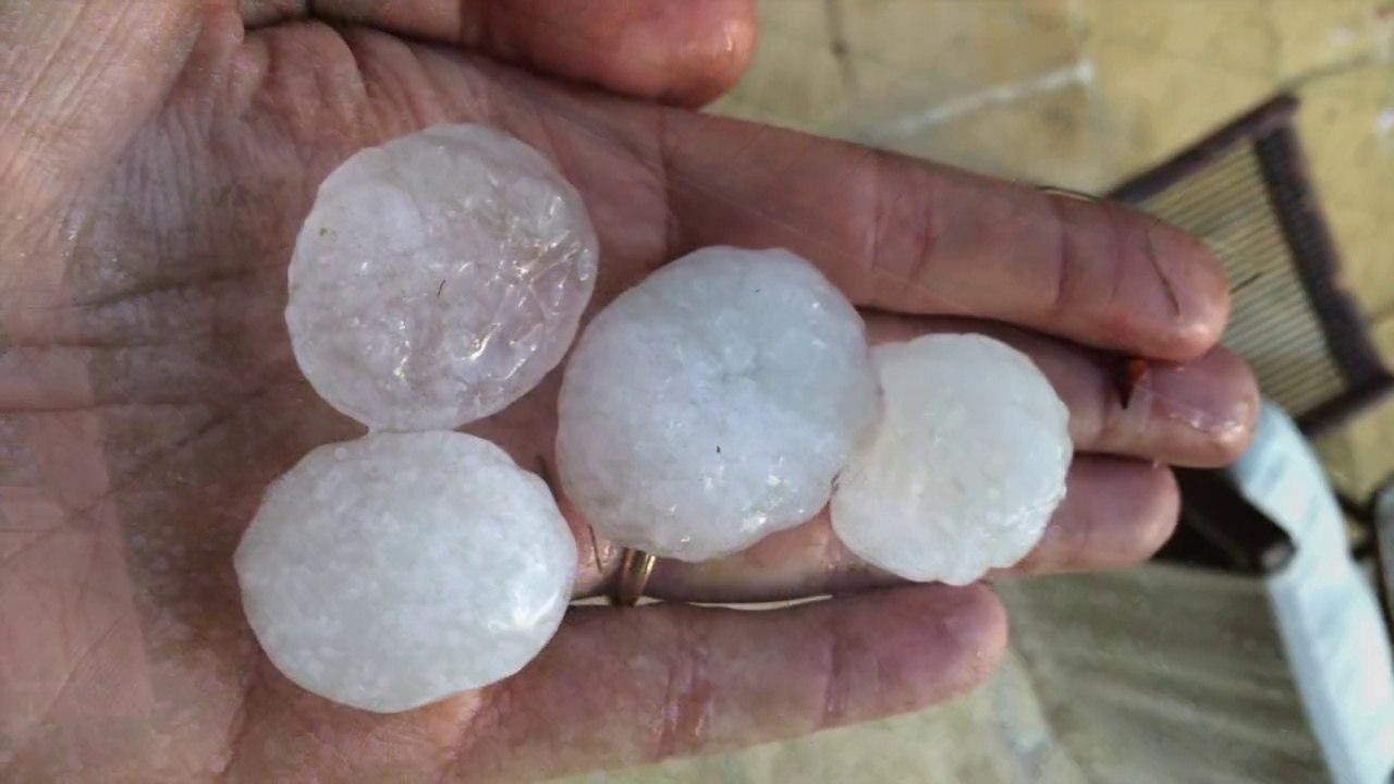 Tempête de grêlons à Septeuil, Yvelines le 08 Juin 2014