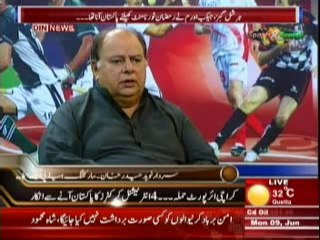 Sports & Sports with Amir Sohail (Karachi Airport Per Hamla ... 4 International Crickter Ka Pakistan Ane Se Inkar ) 9 June 2014 Part-1