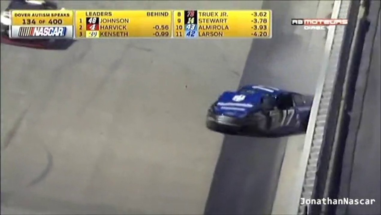 Biffle - Stenhouse crash Dover 2014 NASCAR Sprint Cup