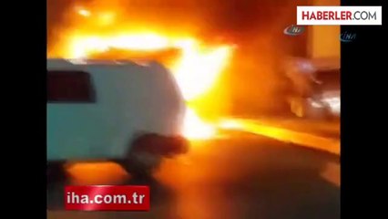 Sancaktepe'de Otobüsü Böyle Yaktılar