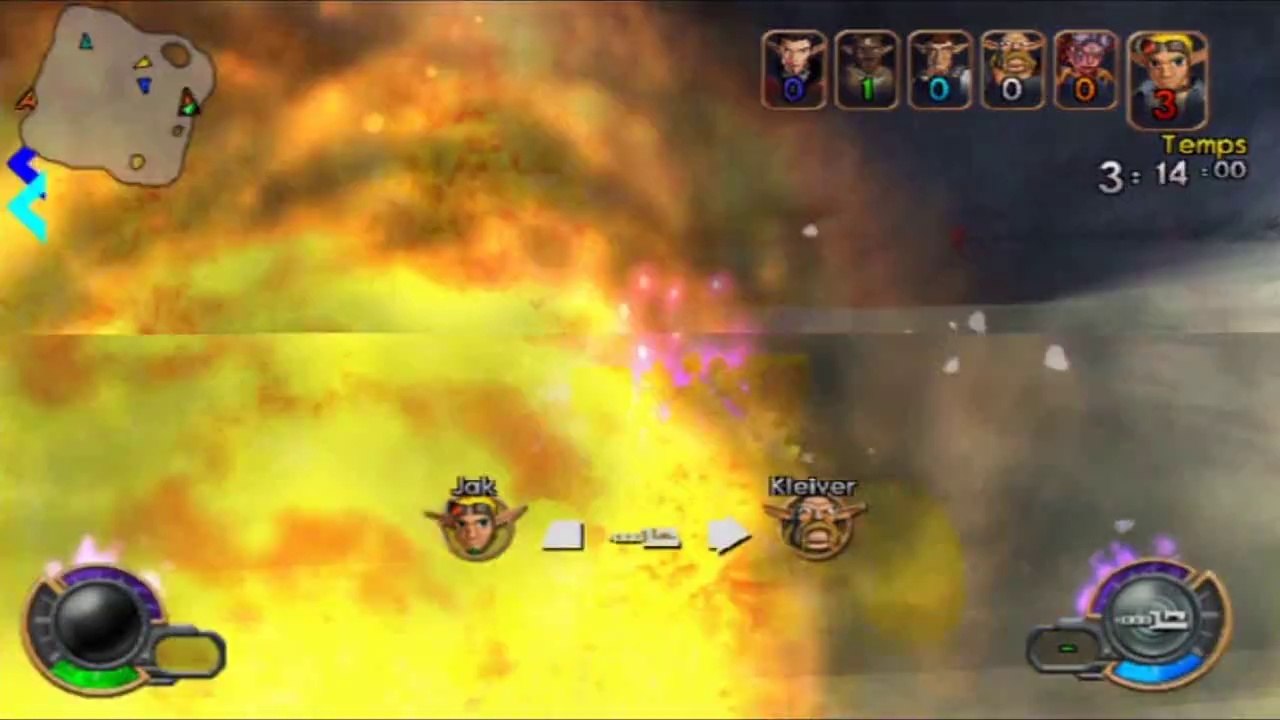 Jak X - Coupe Eco Bleue - Terres Gelées : Bol de Neige - Combat à mort