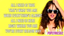 Selena Gomez - Music Feels Better Lyrics (Stars Dance 2013)