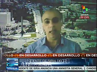 Pdte. sirio Bashar Al Assad decreta amnistía general para criminales