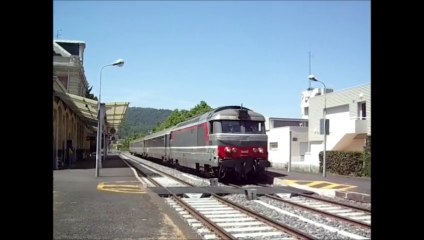 TRAIN INTERCITES ( T.E.T.) n° 4492- LE VENTADOUR - ROYAT-CHAMALIERES, 1 minute d'arrêt, 07 JUIN 2014.