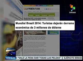 Brasil: estiman derrama de 3 millones USD durante mundial de futbol