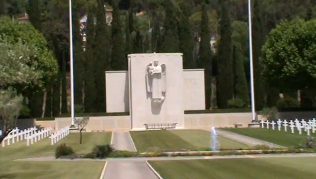 ENTREE CIMETIERE AMERICAIN A DRAGUIGNAN VAR RHONE AMERICAN CEMETERY MILITARY