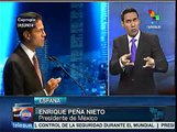 Presidente de México Peña Nieto visita España en su gira por Europa
