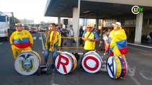 Torcedores recepcionam Seleção do Equador no aeroporto