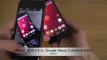 iPhone 5S iOS 8 vs. Google Nexus 5 Android 4.4.3 KitKat - Review