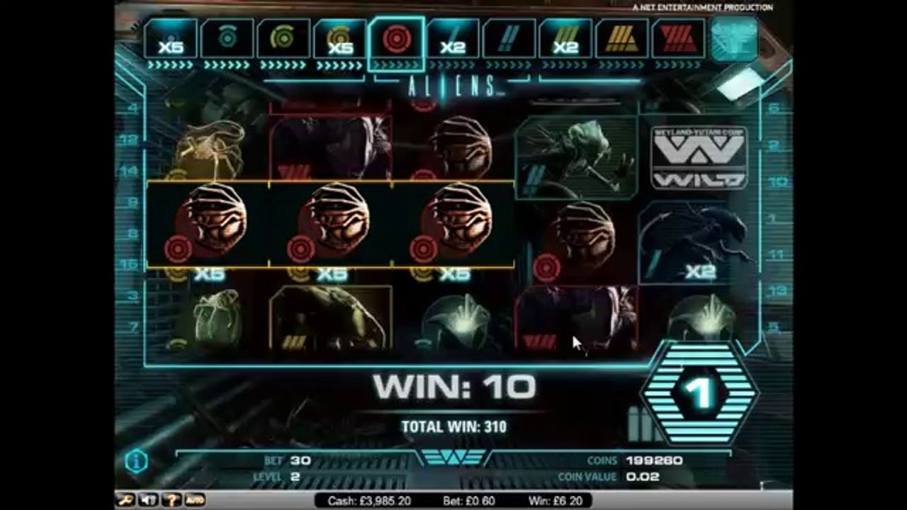 Aliens Netent Videoslot