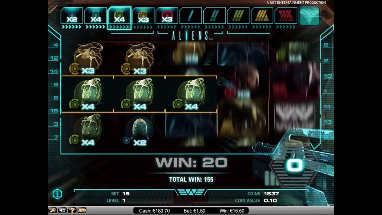 Aliens Online Slot från NetEnt