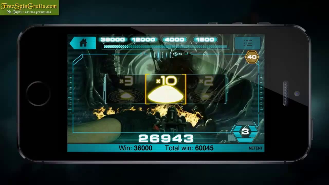 Aliens Touch™   new slot NetEnt and 20th Century Fox on mobile