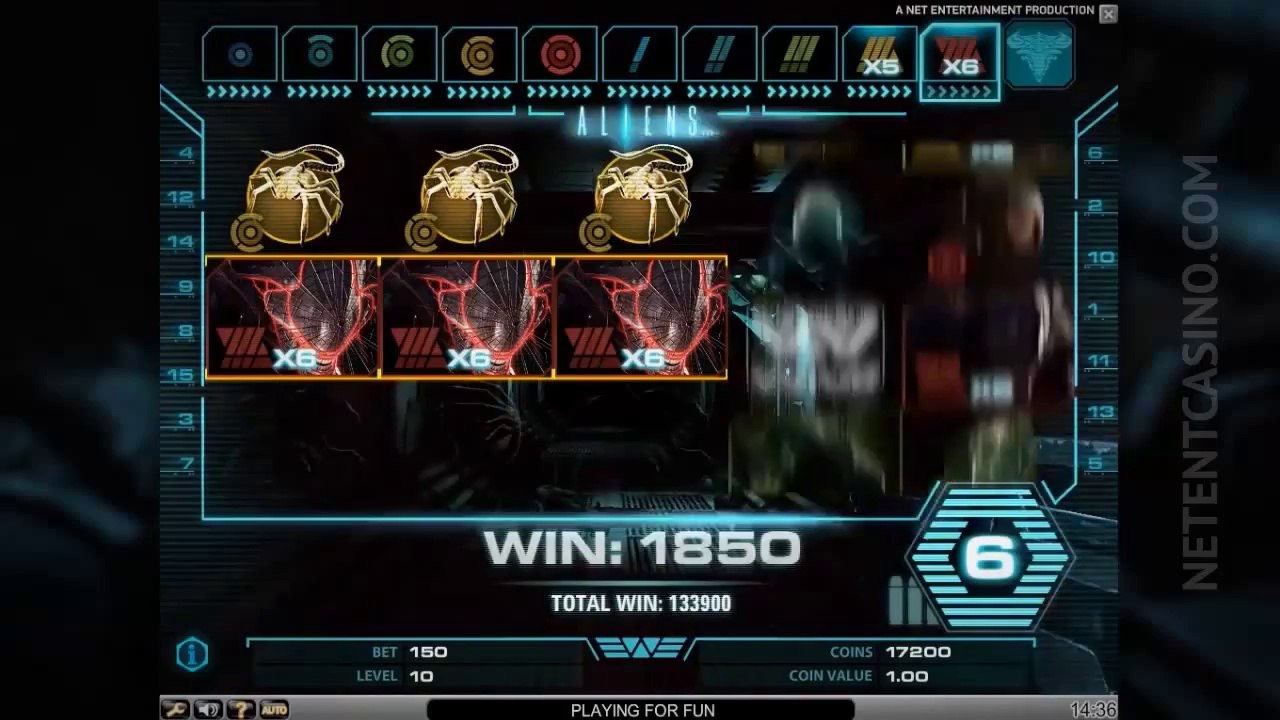 Aliens Video Slot Trailer new Netent game (release date 24-04-2014)