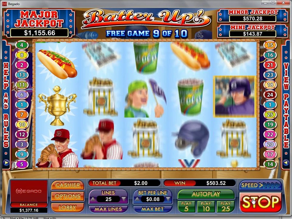Batter Up Slot Freespin Feature