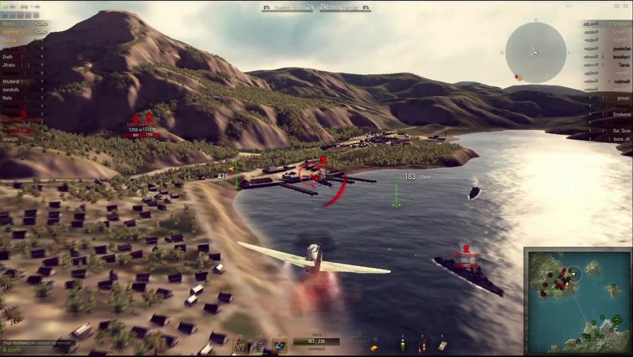 tension Victoria ajustada yak-9 vs p-38