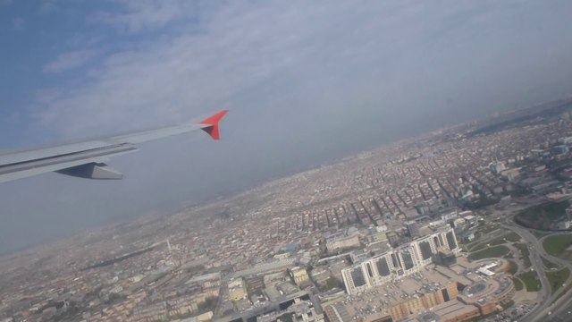 Décollage et survol d'Istanbul