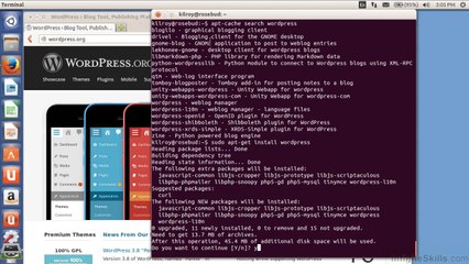 Linux UnpackingInstalling Wordpress