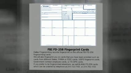 Mobile Fingerprinting Service