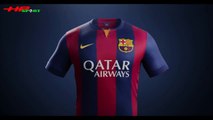 Mẫu áo Barca 2014-2015 sân nhà - Hồng Phúc Sport