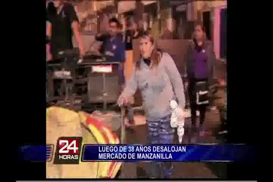 Lima: al menos dos mil ambulantes fueron desalojados en Manzanilla