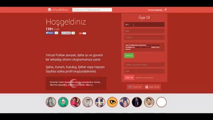 Virtual Follow - Nasıl Kayıt Olunur?