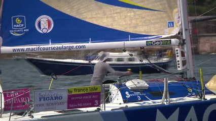 Fabien Delahaye, 2ème à passer la ligne (Etape#1)