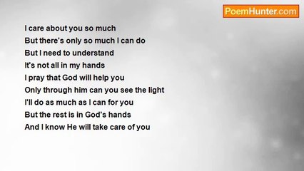 someone something - It's all because I care