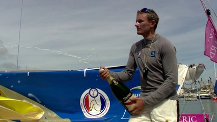 Arrivée du 2ème - Fabien Delahaye (ITW)