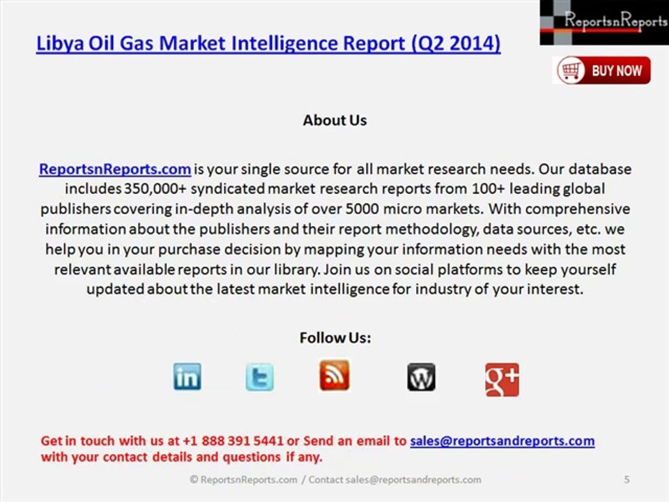 Analysis of Libya Oil & Gas Market Q2 2014