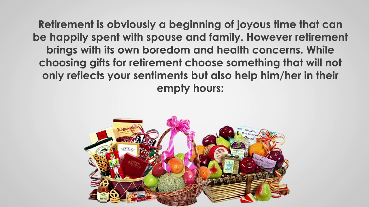 Top five gifts that can touch the heart of those retiring