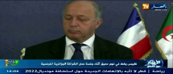 Laurent Fabius s'endort en pleine réunion en Algérie