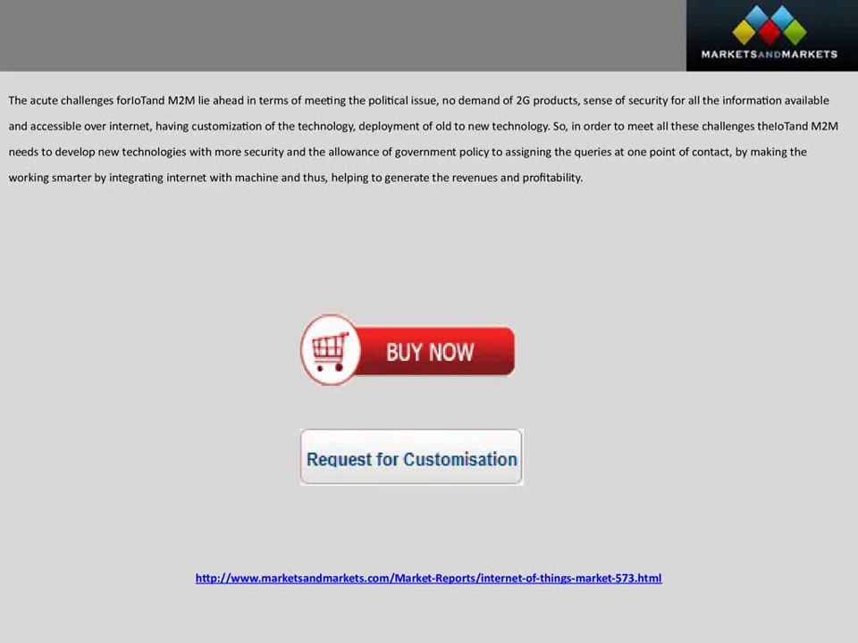 Internet of Things Market Report Upto 2019