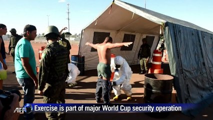 Brazil army in radioactive explosion drill ahead of World Cup