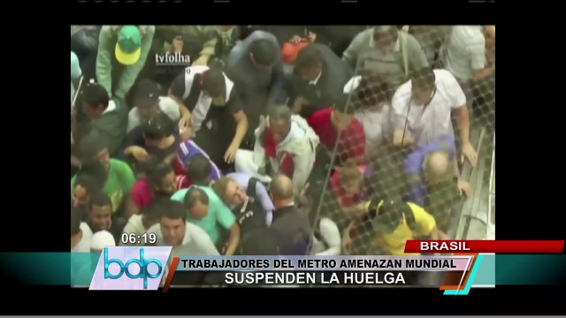 Trabajadores del Metro de Sao Paulo amenazan inicio del Mundial Brasil 2014