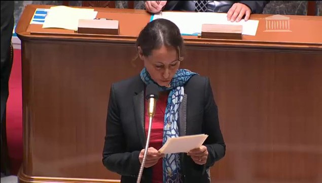 S. Royal répond à une QAG de D. Baupin au sujet du coût du nucléaire