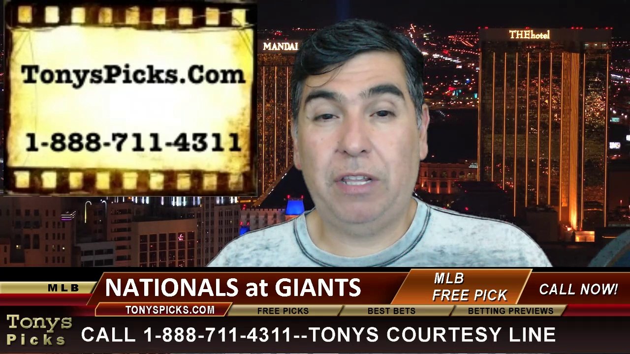 MLB Pick San Francisco Giants vs. Washington Nationals Odds Prediction Preview 6-10-2014