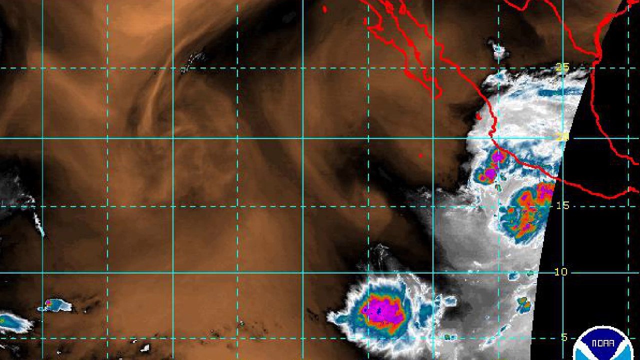 Tropical Storm Cristina near Mexico - Jun 10, 2014
