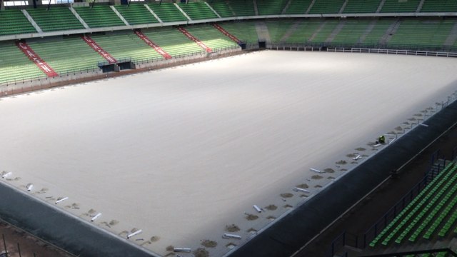 Le stade d'Ornano en mode équestre