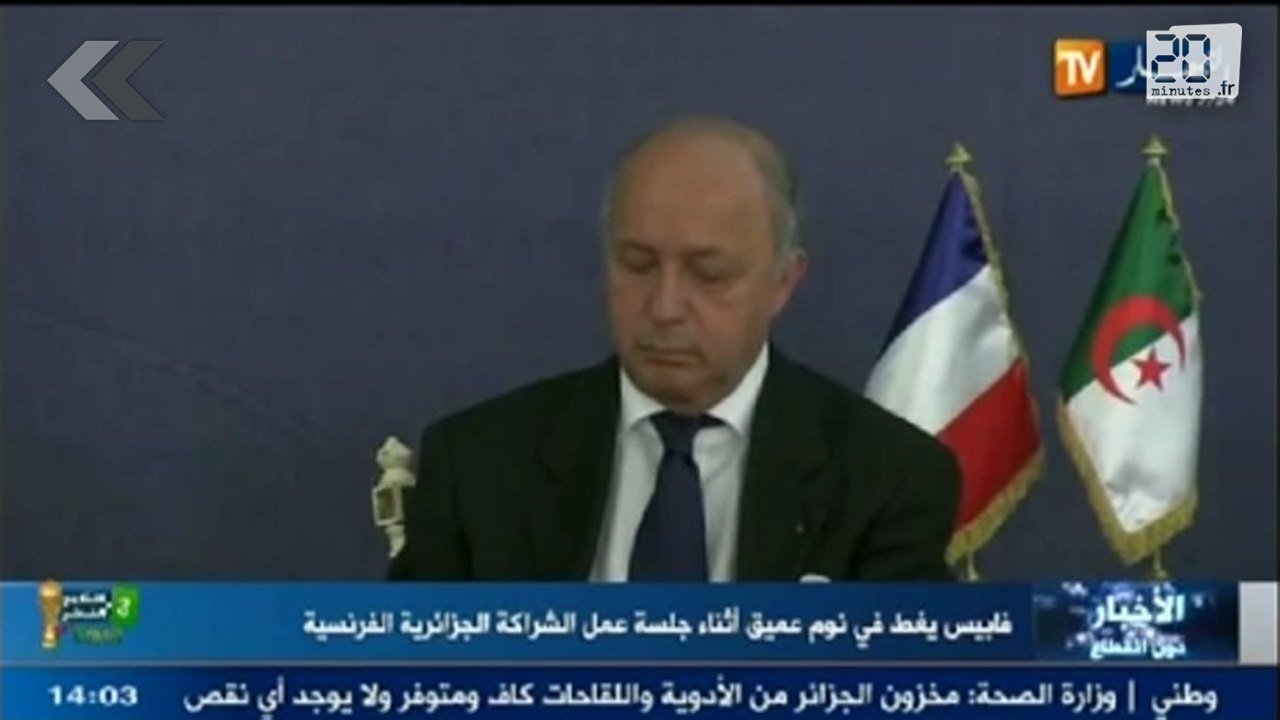 Quand L. Fabius s'endort en réunion officielle
