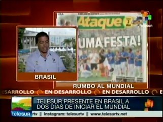 Todo listo para iniciar el mundial de futbol en Brasil