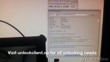 unlock Samsung I497 Galaxy Tab 2 by UnlockClient.co