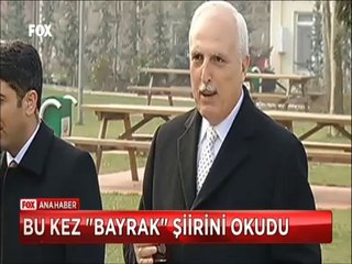 Hüseyin Avni Mutlu bu kez "Bayrak şiiri" okudu