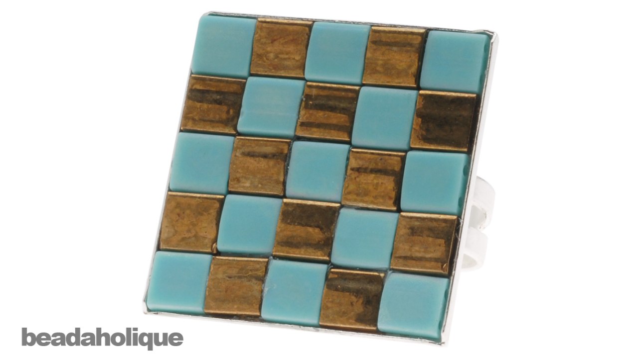 How to Make a Tiled Tila Bead Ring