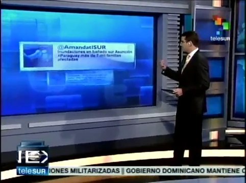 Ejército paraguayo apoya a damnificados por desbordamientos de ríos