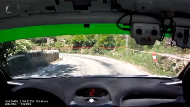 camera embarquee clemencon - fouret es1 la favede rallye du gard 2014