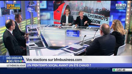 Un printemps social avant un été chaud ?, dans Les Décodeurs de l'éco - 10/06 5/5